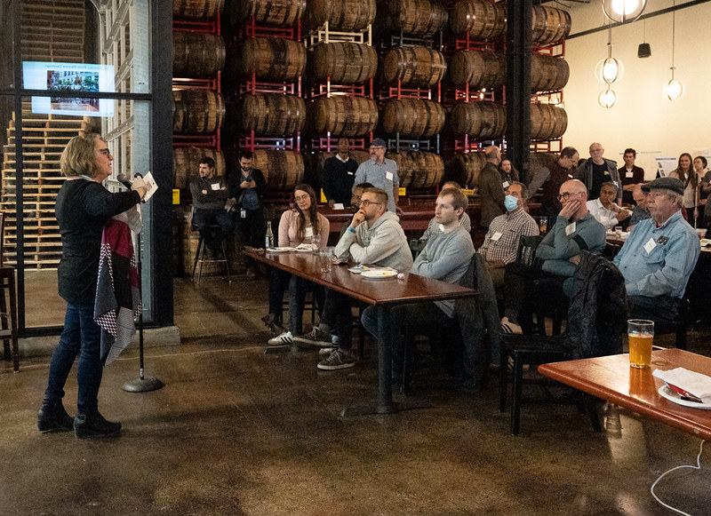Amy Rynell addresses members. Photo via ATA