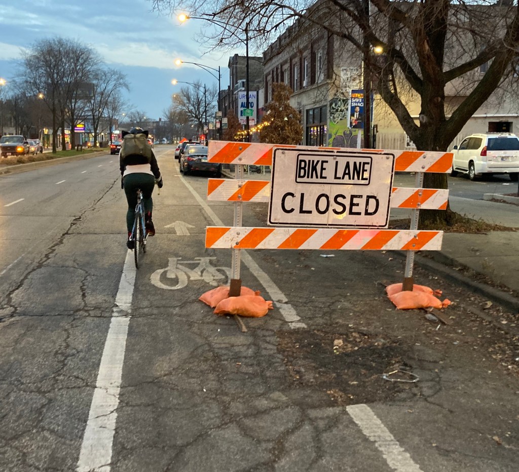 Work has finally started to make Clark in Edgewater truly bikeable