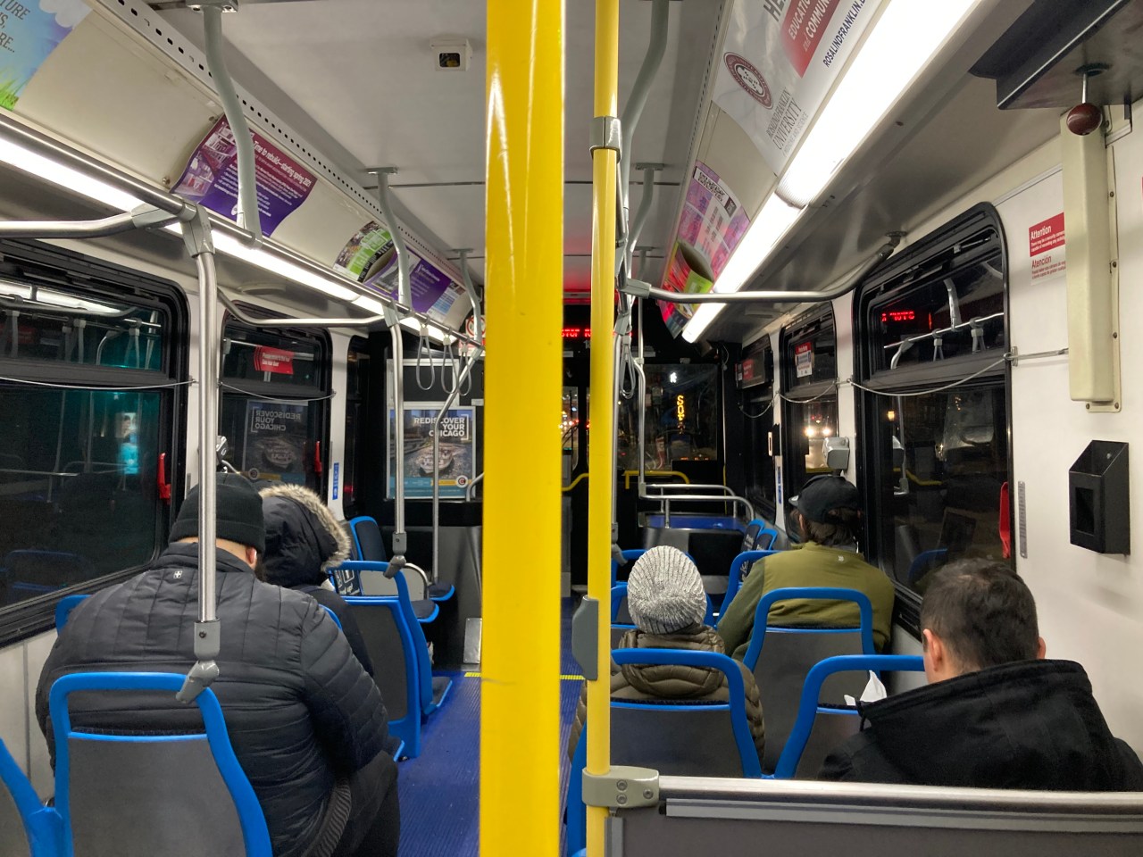 Riding the Damen bus last weekend. Photo: John Greenfield