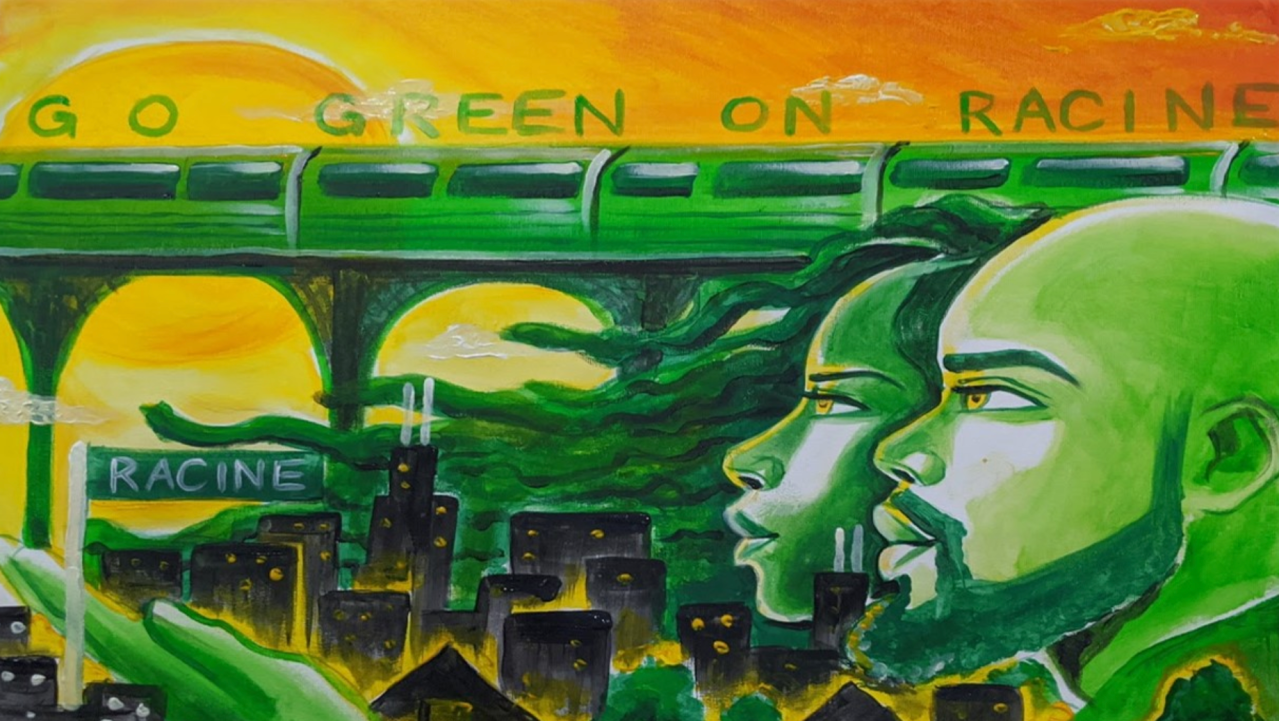 Mural by Englewood resident Just Flo.