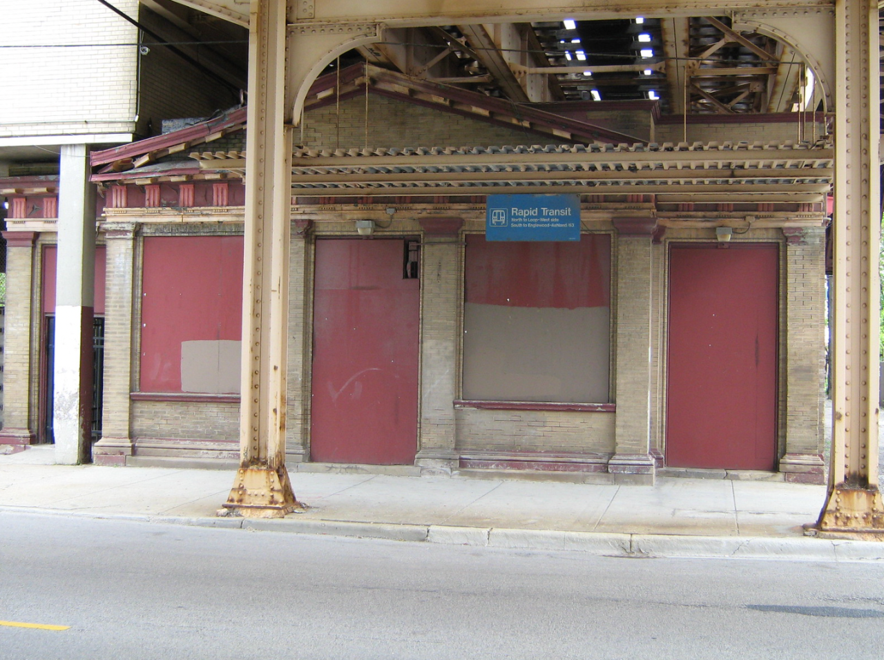 The shuttered Racine Green Line station. Photo: Jeff Zoline