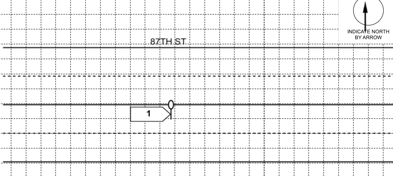 Diagram of the collision from the crash report.
