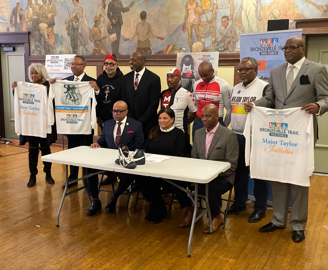 Tuesday's press conference. Photo: Cameron Bolton