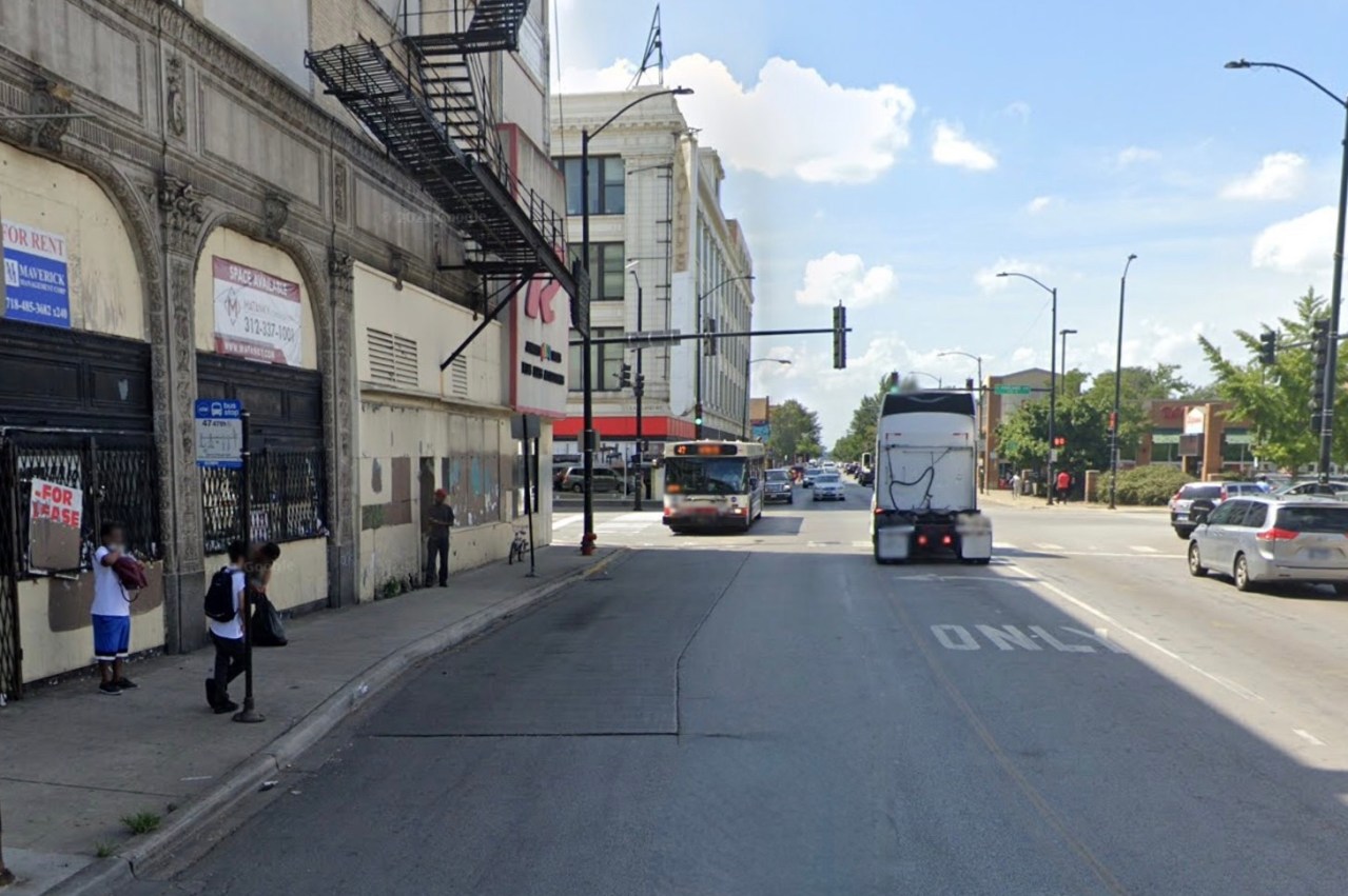 47th/Ashland, looking west. Image: Google Maps