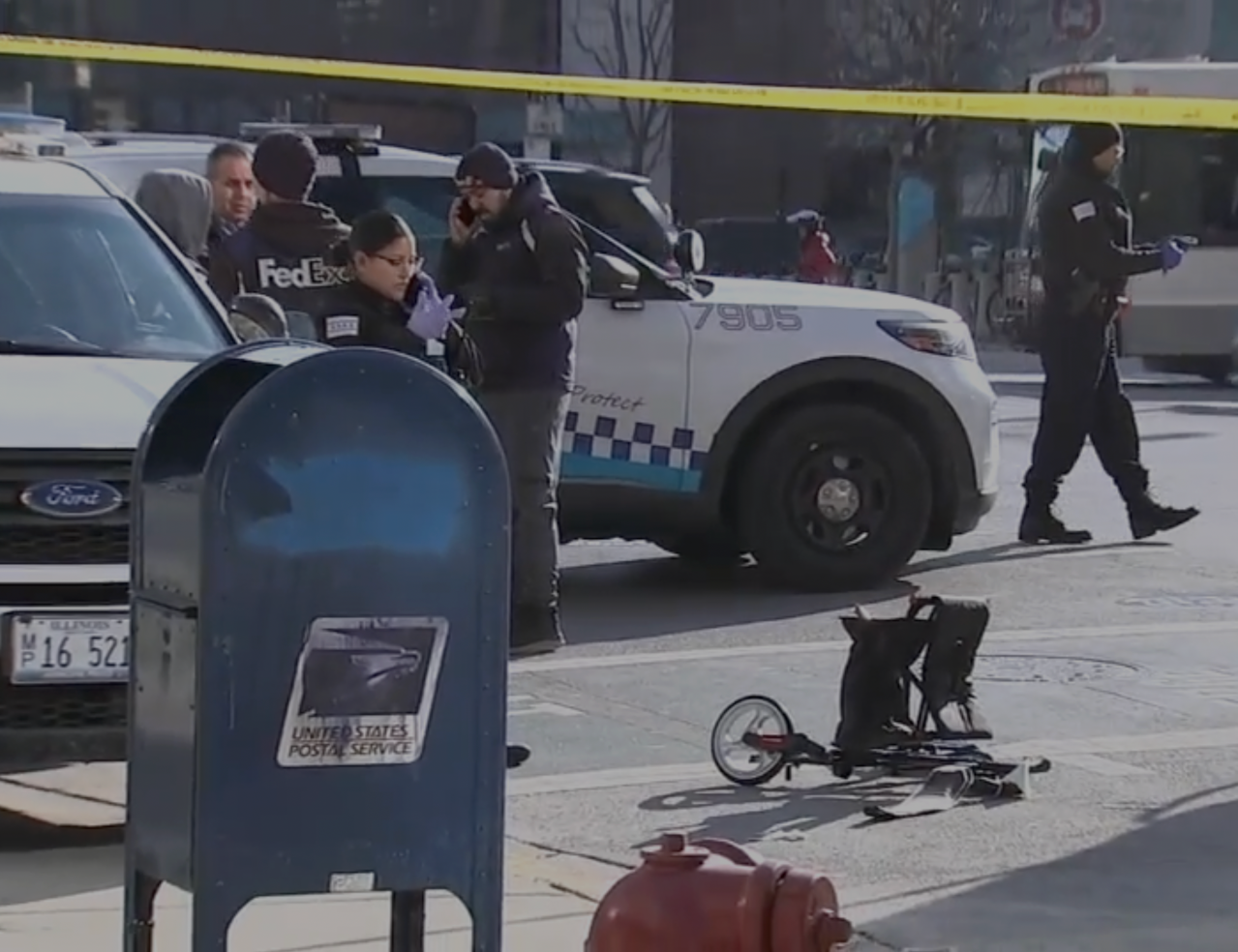 The aftermath of the crash. Image: ABC Chicago