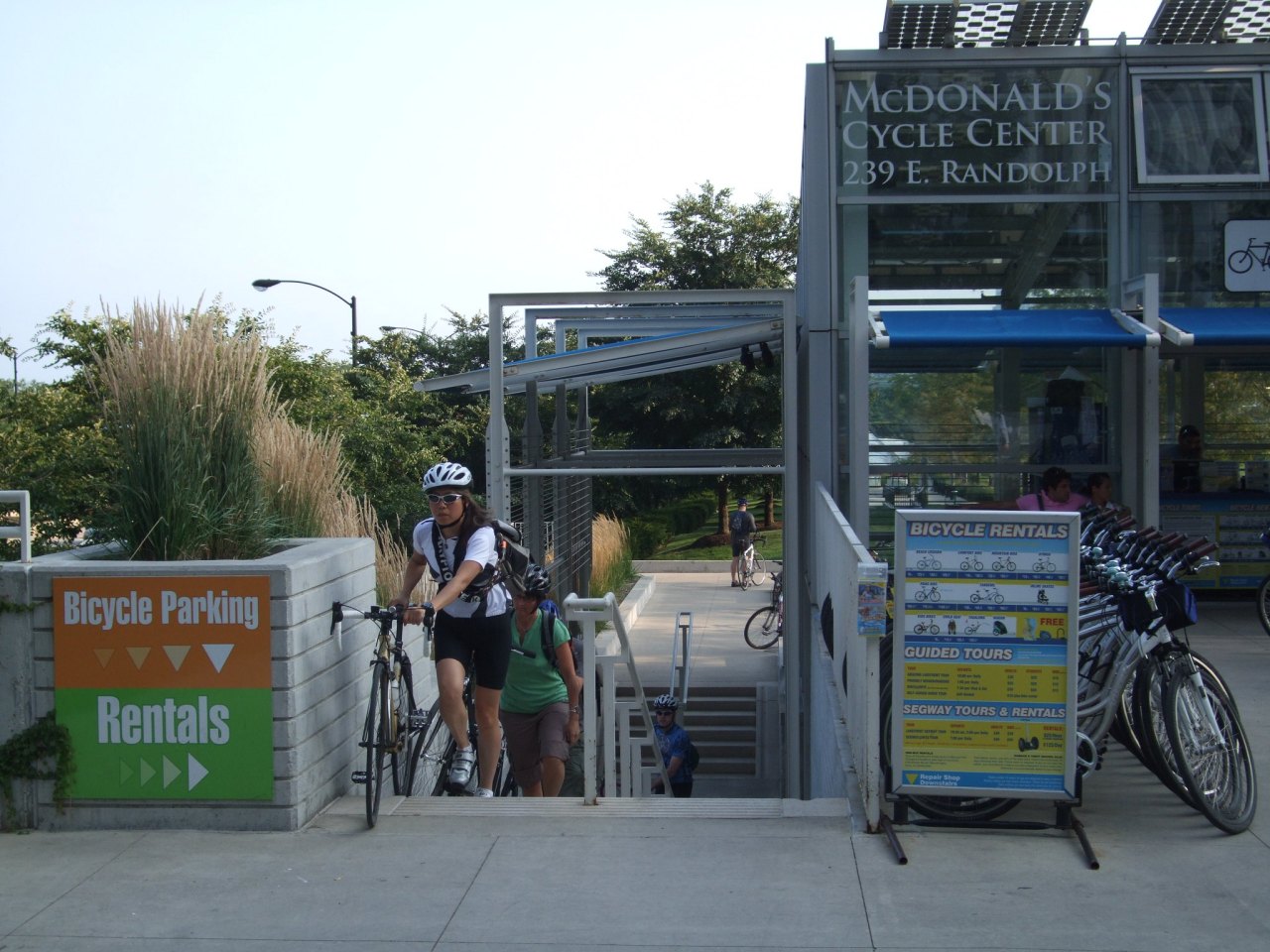 The bike station. Photo: Steven Vance