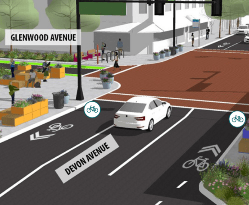 Elevate Devon plan proposes placemaking, road diet strategies to improve walk/bike/transit