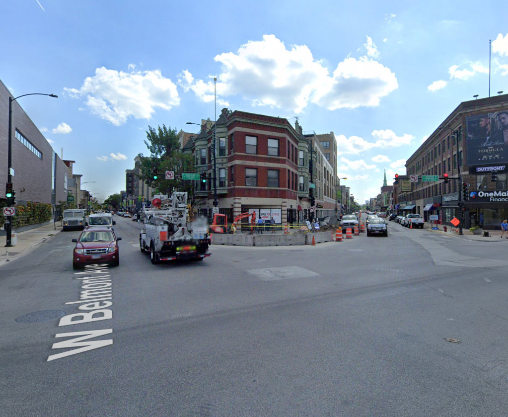 Driver making illegal left at Belmont/Ashland/Lincoln struck and injured woman, 39, and fled