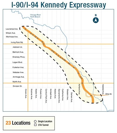 The project area. Image: IDOT