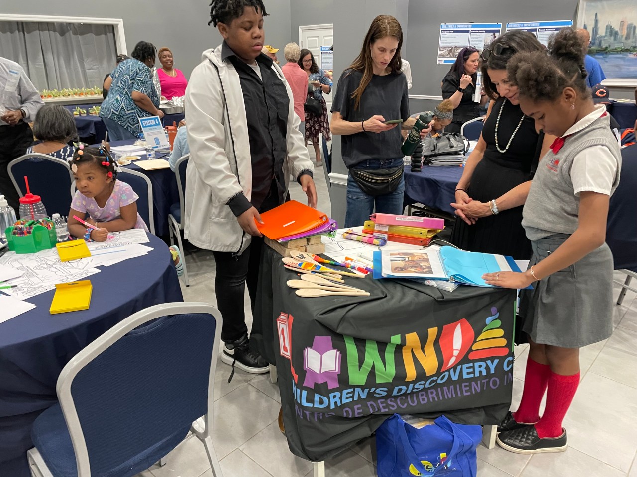 The kids activity table. Photo: Cameron Bolton