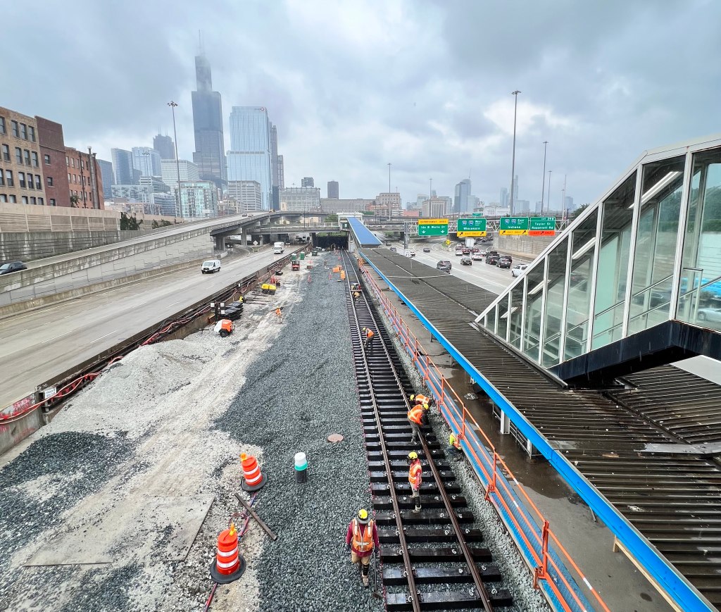 Blue Line service changes for Part B of the Forest Park Branch rehab – work between IMD and UIC/Halsted – start Monday