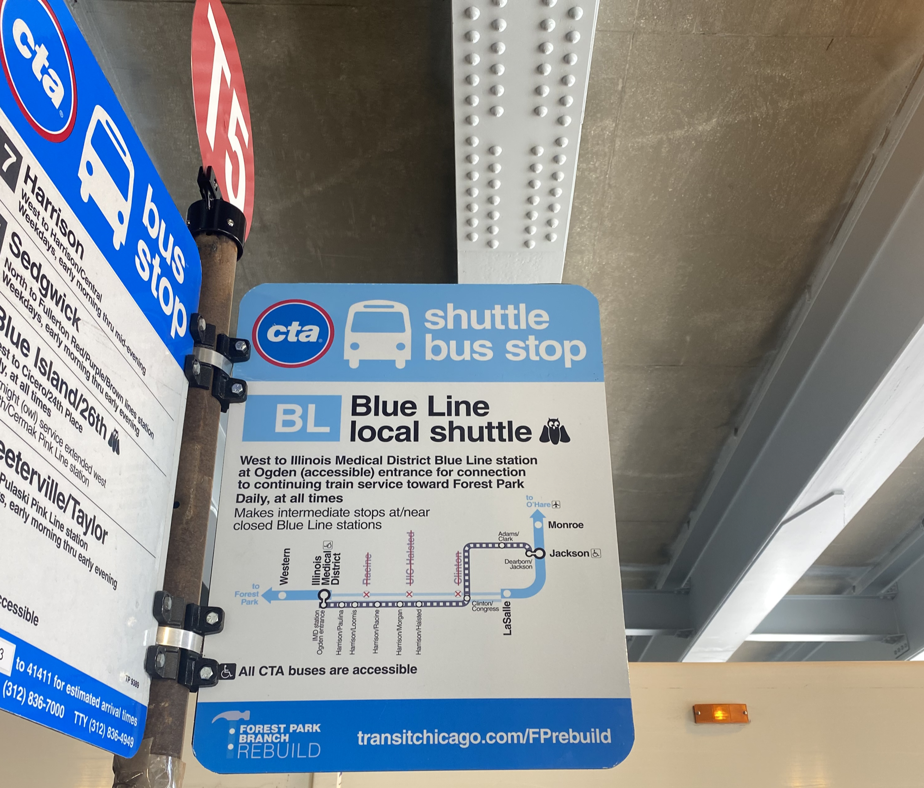 Blue Line service changes for Part B of the Forest Park Branch rehab ...
