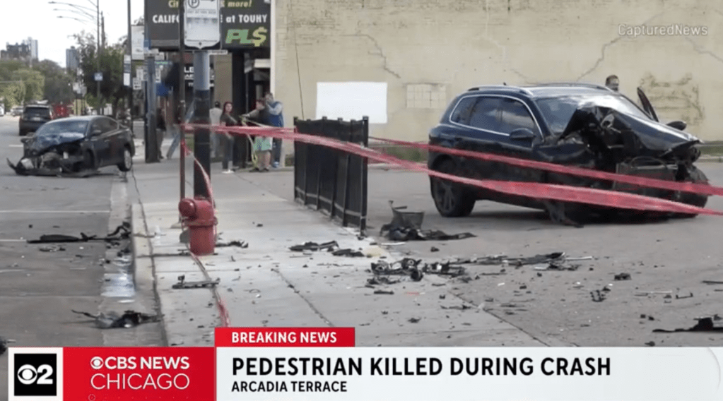 Who’s to blame for the killing of a man on the sidewalk after two drivers crashed in West Ridge?