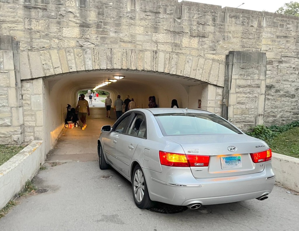 Drivers invade Promontory Point and the Lakefront Trail, endangering pedestrians and bike riders