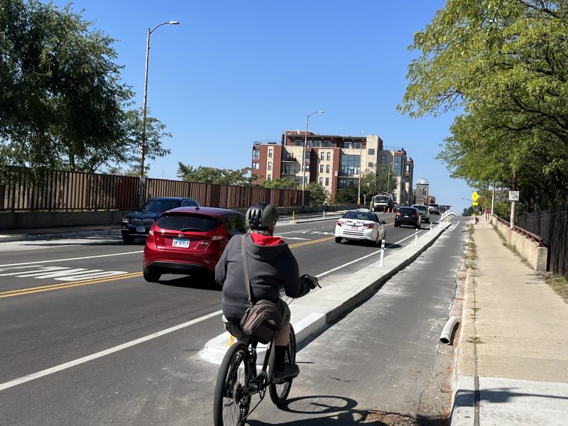 Check it out: Now it’s safer to get on and off the 312 RiverRun from Belmont Avenue