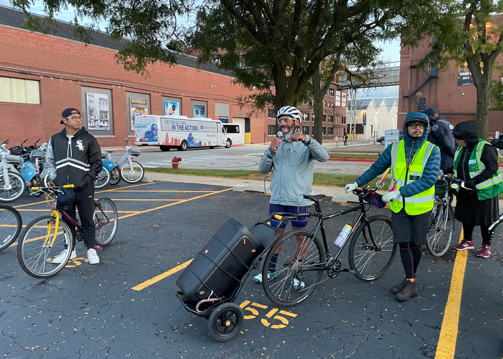 Equiticity’s “Creativity in Motion: The North Lawndale People’s Ride” let cyclists experience film and TV history on the West Side