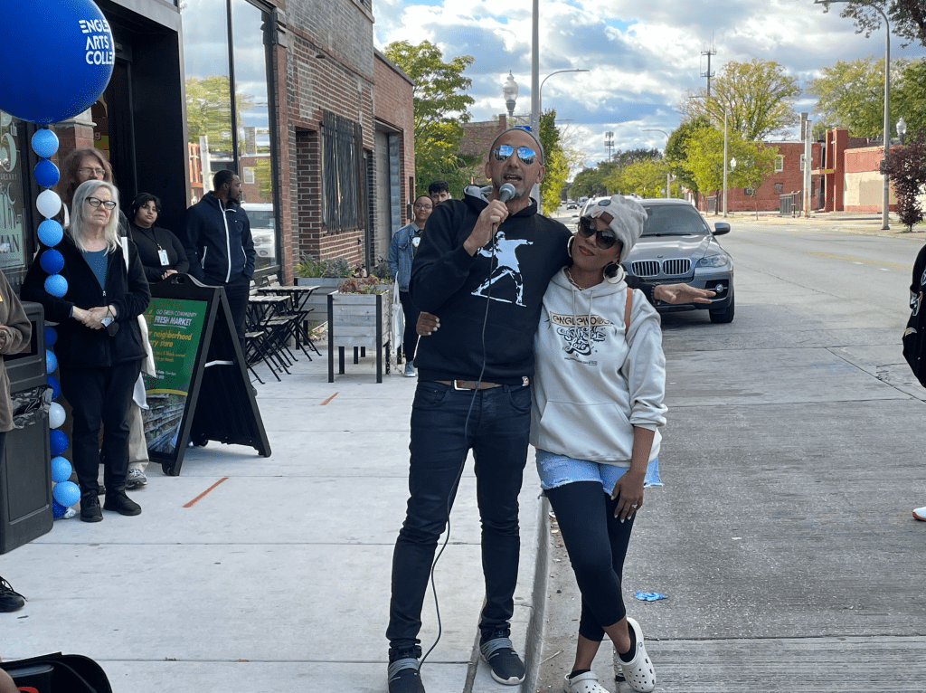 Equiticity, Englewood Arts Collective lead community walk promoting effort to reopen Racine Green stop