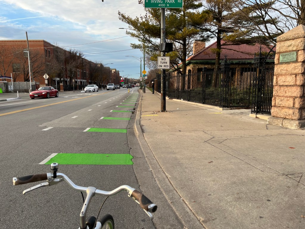 Goin’ to Graceland: Take a virtual ride on the nearly finished Clark PBLs between Montrose and Irving Park