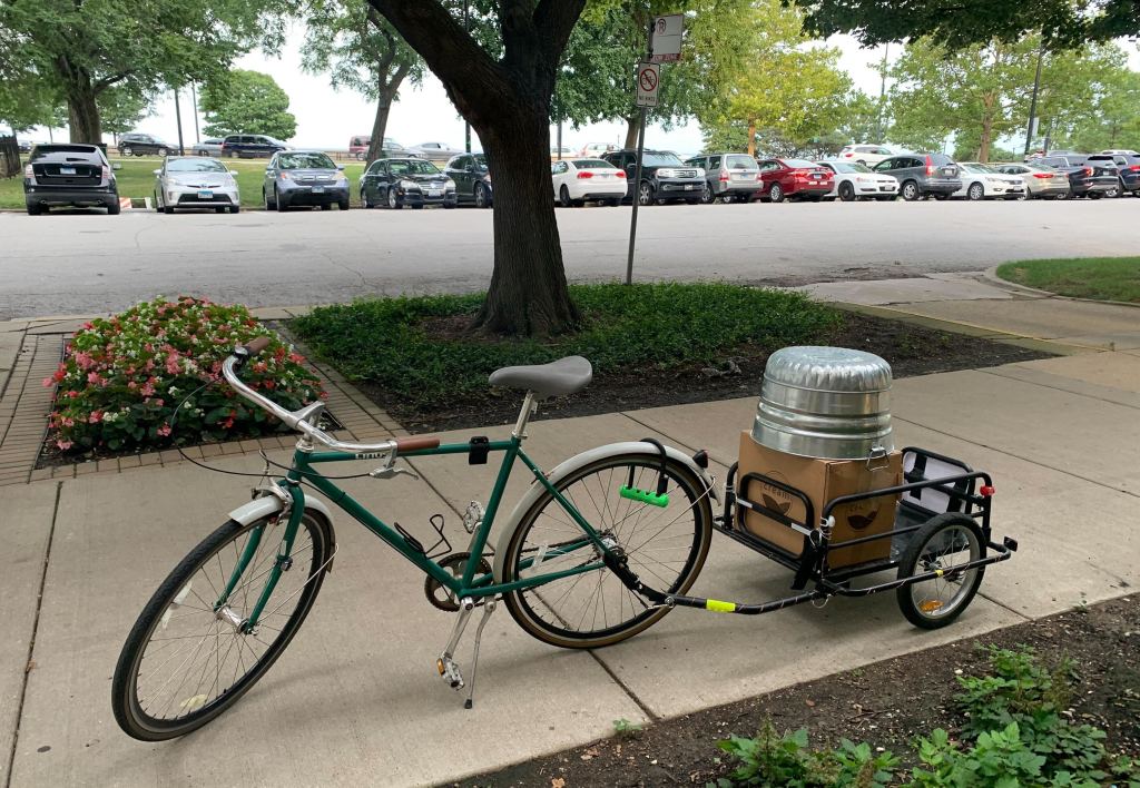 Streetsblog helped get a bogus “No Bikes” sign removed near Promontory Point, where drivers have been parking illegally