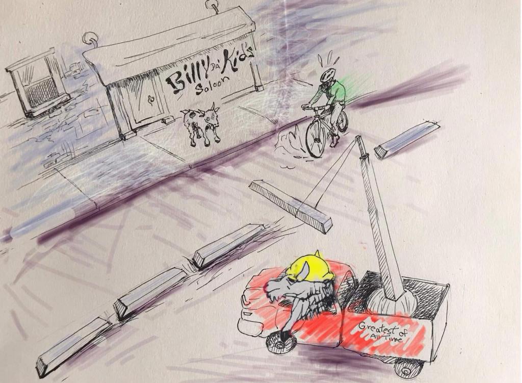 The removal of curb protection from the Doty bike lanes in Ald. Anthony Beale’s 9th Ward really gets our goat