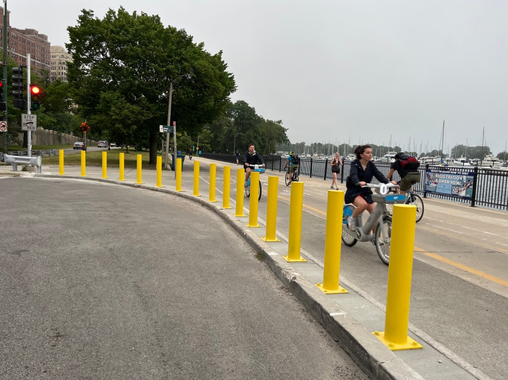 Going postal: Lakefront Trail users rejoice over Chicago Park District installing bollards at Belmont
