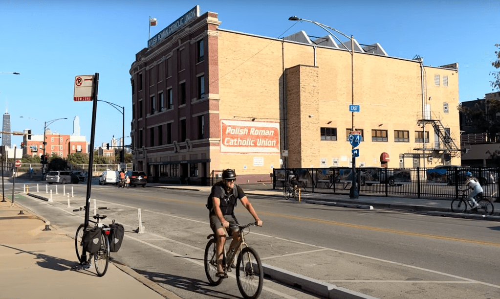 Gotta keep ’em separated: What percentage of vehicle operators on Augusta during the PM rush are using the protected lanes?