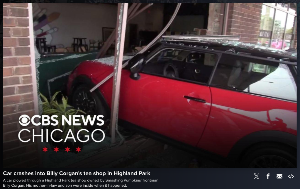 Sadly, even the families of rock stars like Billy Corgan aren’t immune to Chicagoland traffic violence