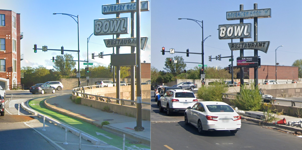 When it comes to protected bike lanes near the Diversey Rock ‘N’ Bowl, has CDOT thrown a gutter ball?