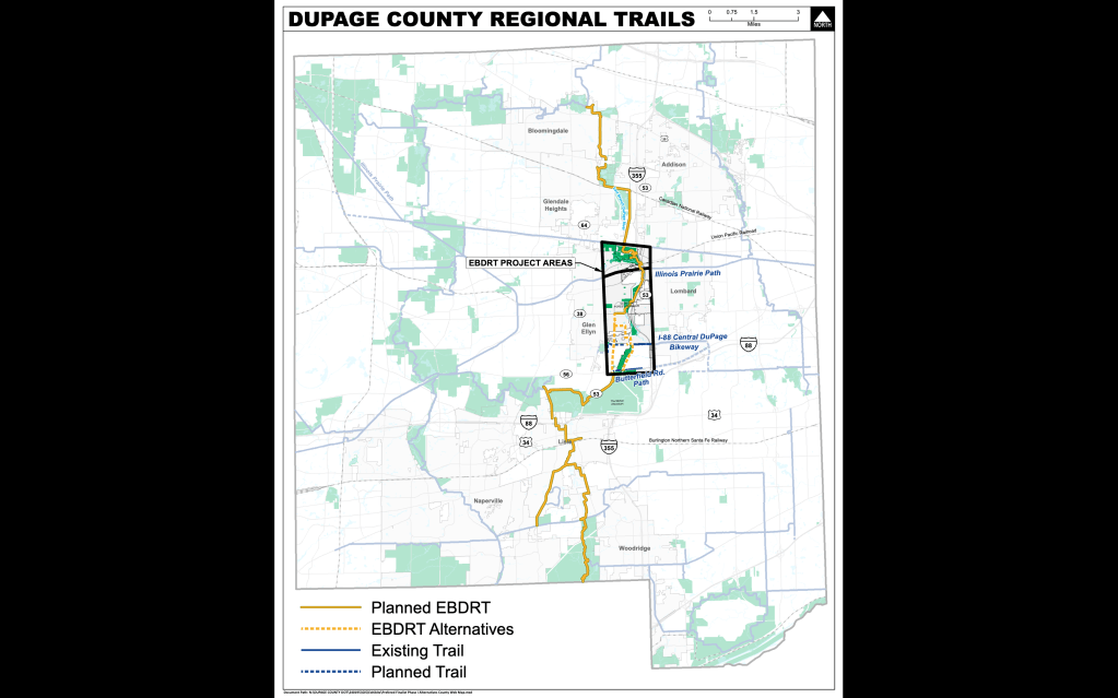 Discussing efforts to reboot Grand Illinois Trail, and build East Branch DuPage River Trail, during ATA’s Advocacy Connect chat