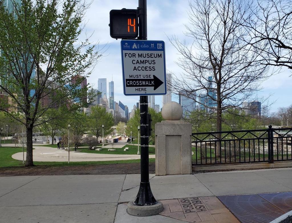 New wayfinding signs installed after driver killed man at DLSD/Roosevelt. And bill for DLSD study passed State Senate last month.