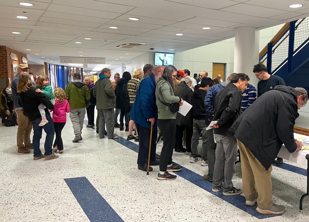 Dozens showed up for public meeting about CDOT proposal for protected bike lanes on Bryn Mawr Avenue in North Park