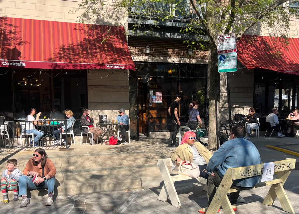 During pedestrianization of Lincoln Avenue, some “local businesses have been struggling”… to keep up with customers