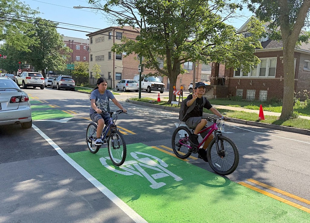 After drivers killed one teen on a bike, and critically injured another, on Long Avenue in Portage Park, it’s now a safer Neighborhood Greenway