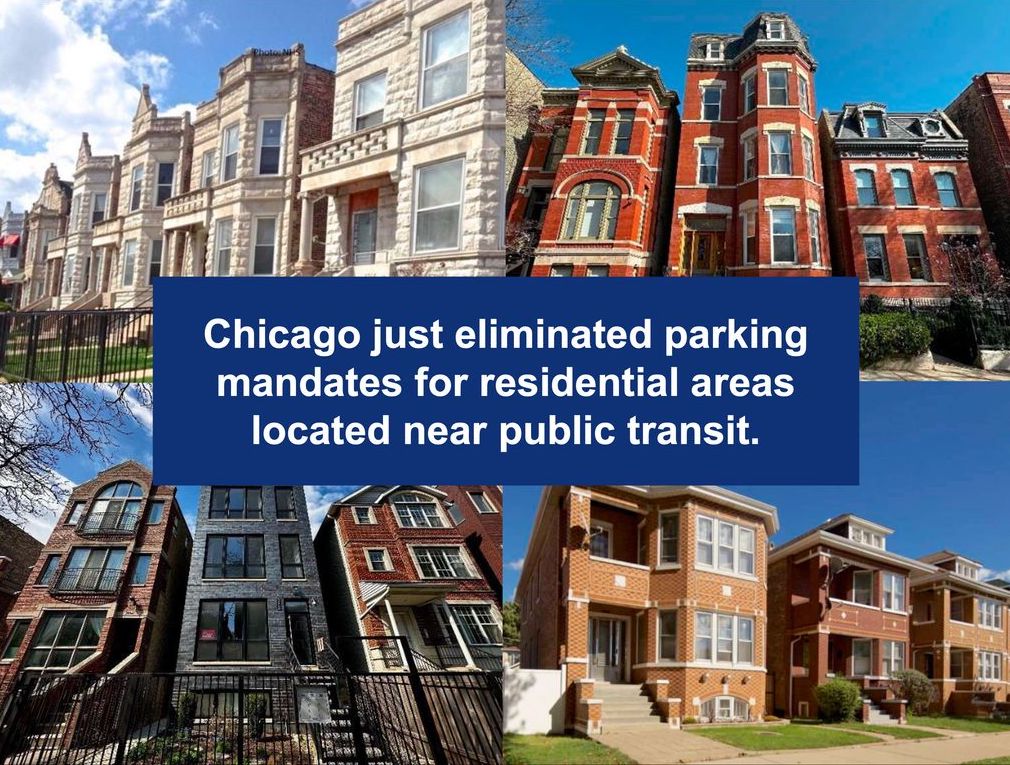 Chicago’s vote to totally eliminate parking mandates near train stations & bus routes is a great response to our city’s housing crisis and traffic woes