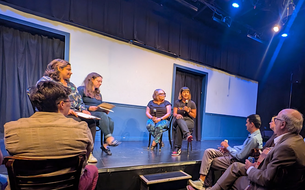 Watch: The final installment of “Save Chicago Transit: The Comedy Show” at Second City, featuring Amy Rynell and Eva-Dina Delgado