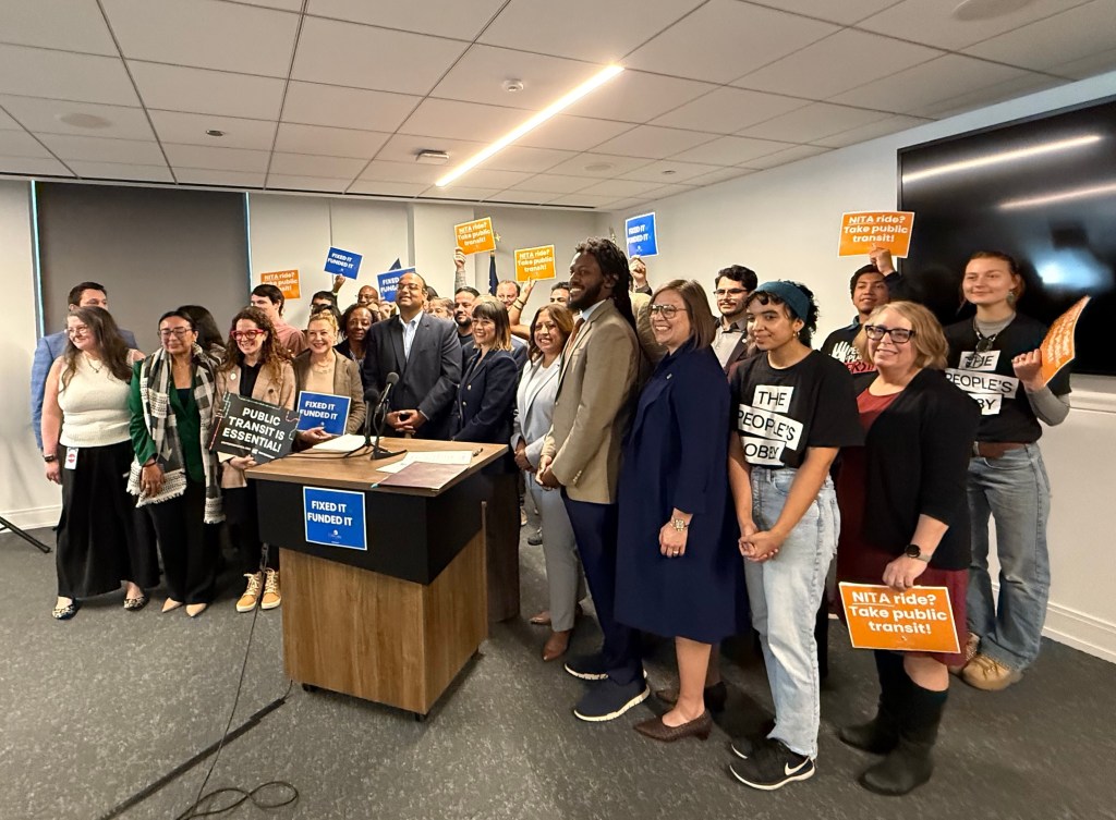 NITA celebrate? Hailing a historic win: the Northern Illinois Transit Authority and $1.5B in funding to save and upgrade service