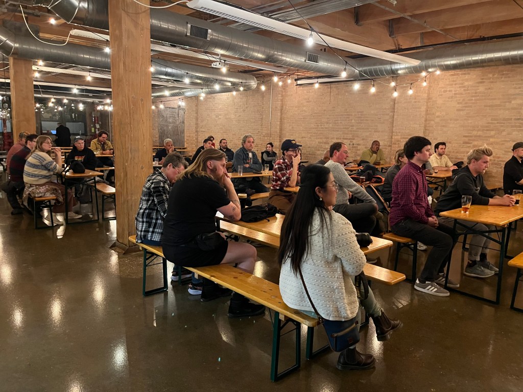 Partying like it’s 2026: Officials and dozens of advocates celebrated next year’s rosier transit picture, talked BRT, over pints at Beguile Brewery