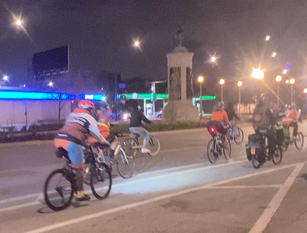 Black-led sustainable transportation groups SouthSide Critical Mass and Equiticity converged for the Chicago Bike Collective Ride