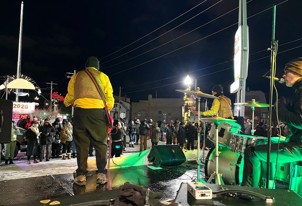 Drop it like it’s hot! A train + bike pilgrimage to Whiting, IN for the New Year’s Eve Pierogi Drop