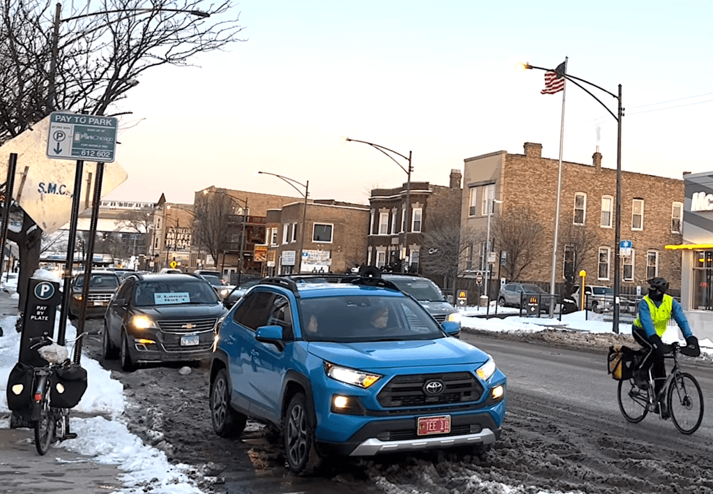 Never mind the “Archer Guardians” NIMBYs – here’s proof that yesterday wasn’t “too cold for bikers” on Archer Avenue
