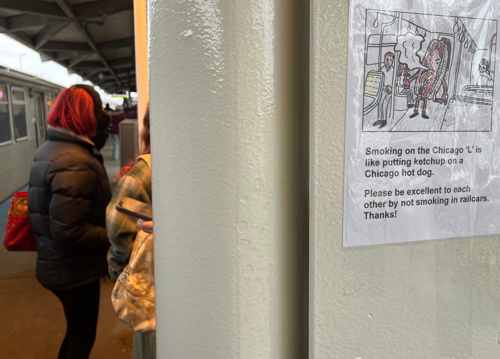 “Streetsblog Chicago versus smoking on the CTA” part three: We like smoked hot dogs, not ‘L’ cars – an exercise in guerrilla urbanism