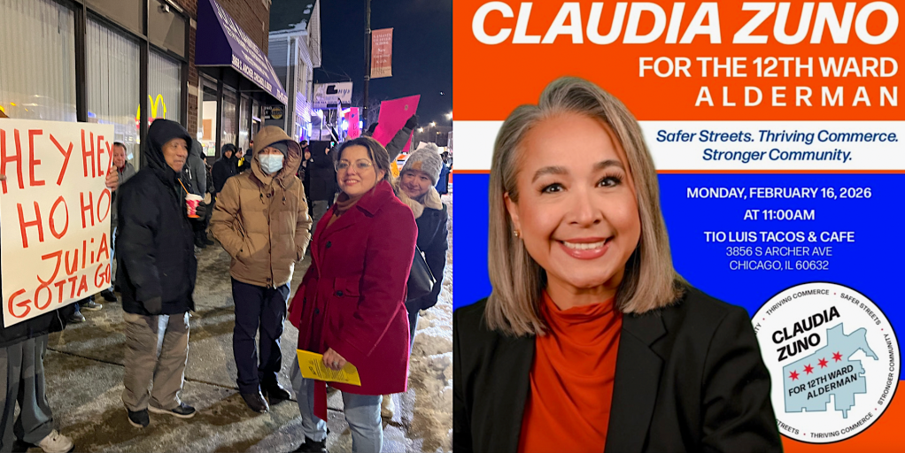 Archer NIMBY Claudia Zuno, an ally of Trump apologists Urban Center and Ald. Lopez, is running for alder, with a plan to “Remove obstructive bike lanes”