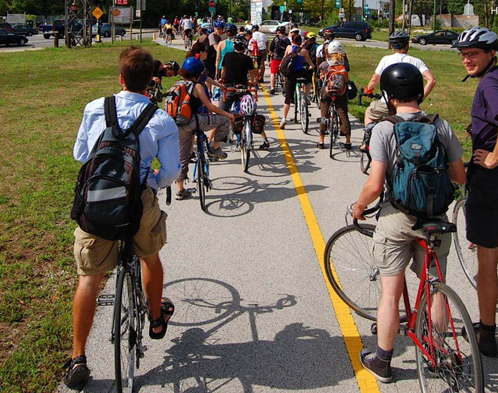 Local bike advocates and transportation officials met with urban planners from the Netherlands to discuss potential Major Taylor Trail upgrades