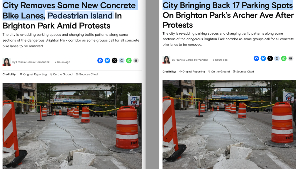 Anatomy of a correction: Kudos to Block Club Chicago for fixing today’s Archer project article after feedback from officials, readers, and Streetsblog