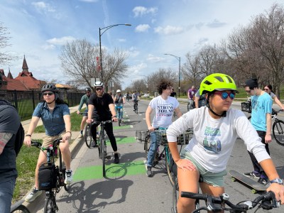Celebrating the Grand Avenue traffic safety project win on the HumboldtTown Safe Streets Ride