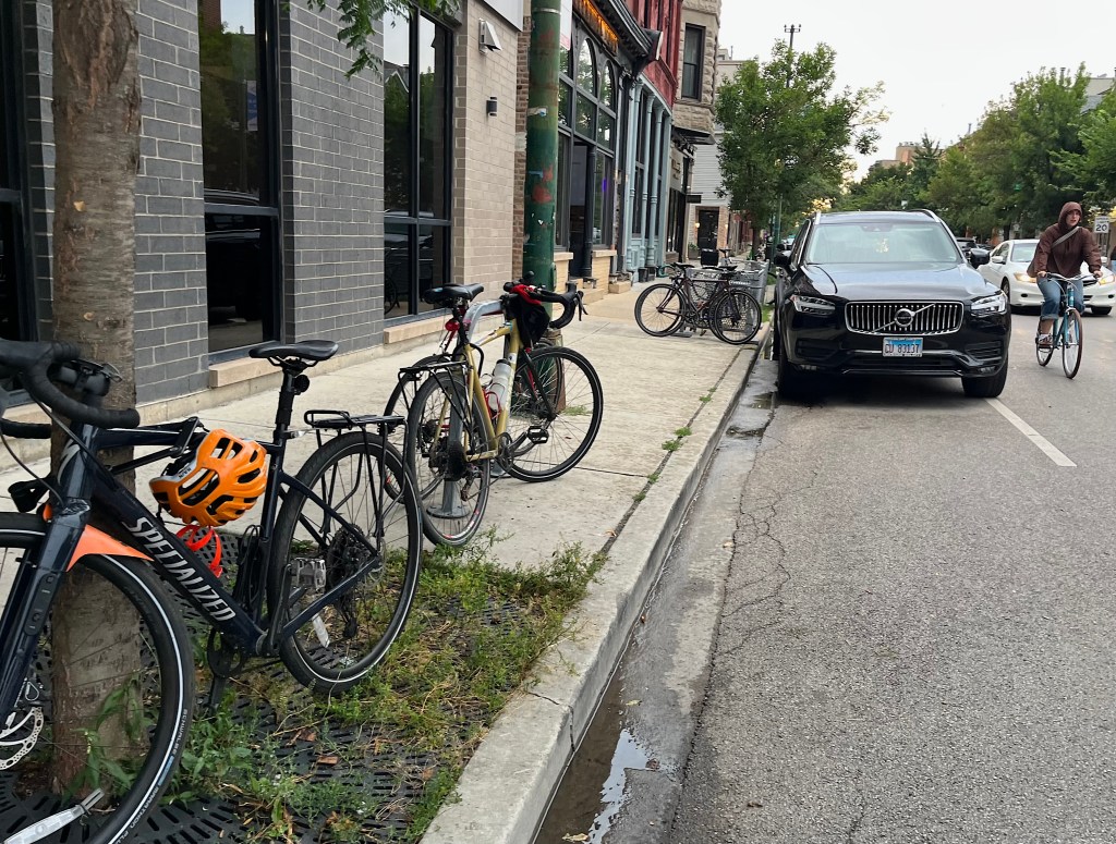 Dozens braved the rain to learn what Chicago, Bike Grid Now! has done in the past year, and their goals for 2027