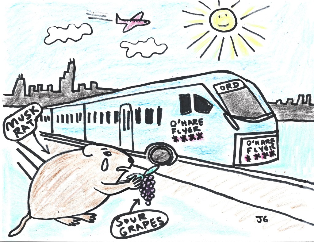 DePaul’s Schwieterman and High Speed Rail Alliance’s Harnish hope the O’Hare Flyer will succeed where Elon Musk failed