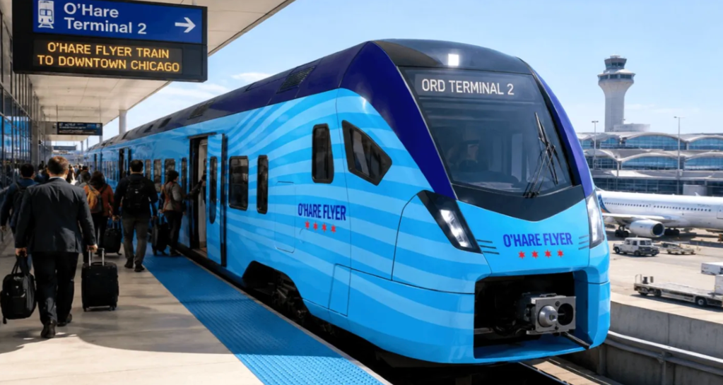 Wait, *how* exactly are the 14-mile single track and 6-mile double track portions of the O’Hare Flyer supposed to work?