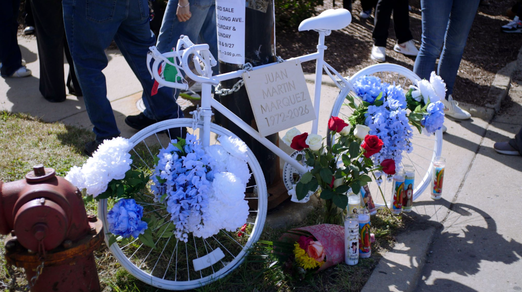 At “ghost bike” vigil for Juan Martin Márquez, reminders that reckless drivers have killed far too many vulnerable road users on the Southwest Side