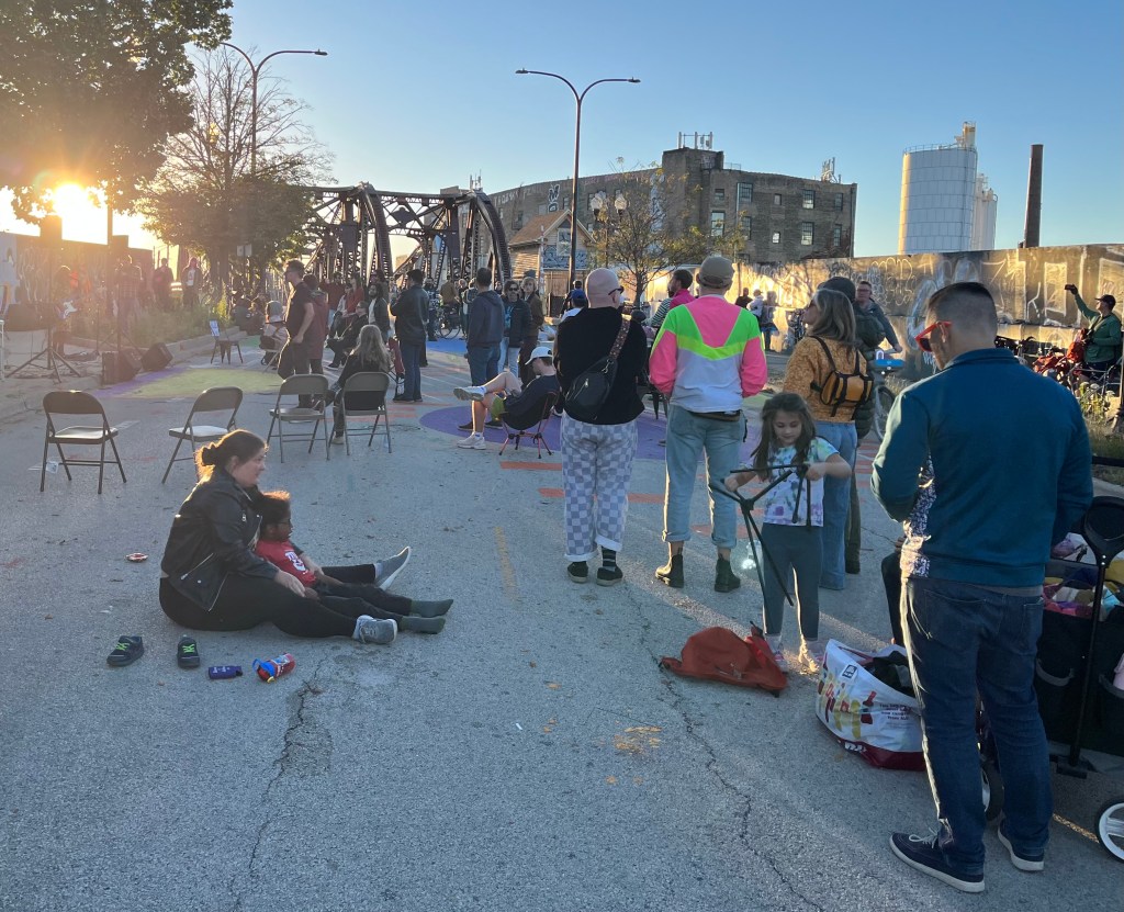 Take it to the bridge! Car-free Cortland span activated with live bands during Bike Grid’s “The People’s Bridge” happening